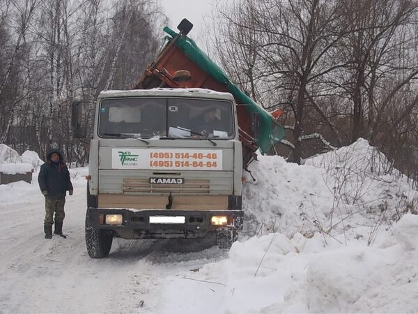 Очередная «засада» на снегосвалку в Видном