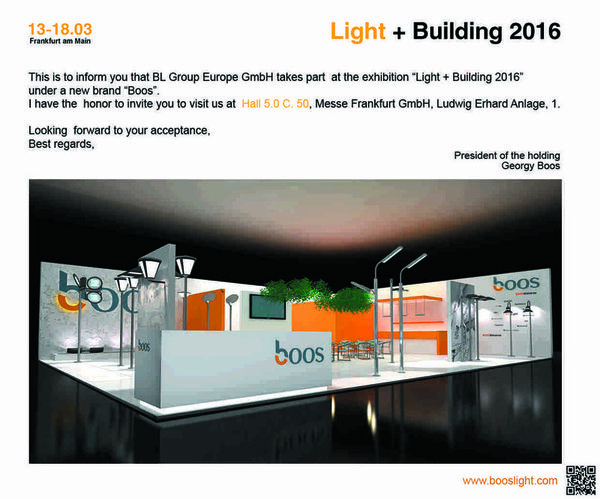 Boos   Light+Building 2016,       BL Group