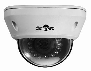 Новые купольные IP-камеры наблюдения марки Smartec с ИК-прожектором и Full HD при 30 к/с