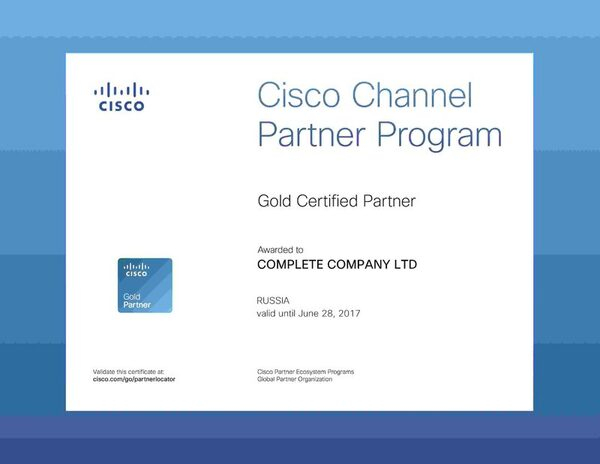      Cisco Gold Certified Partner