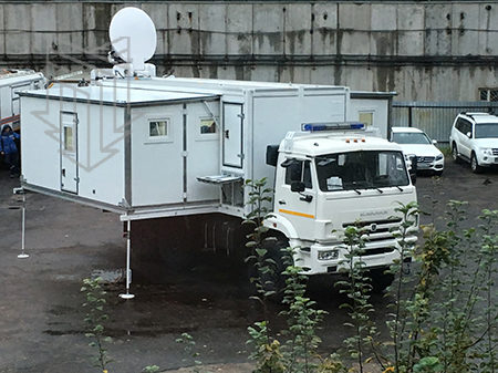 Подвижный пункт оперативного штаба в кузове-контейнере переменного объема поступил на службу ЦОД Камчатского края