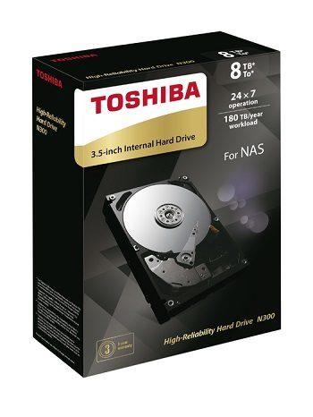 Toshiba ����������� ������� 3,5-�������� ������� ������ N300 ��� NAS �� 8 ��