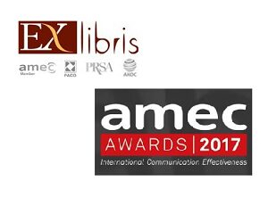  Ex Libris     AMEC AWARDS 2017   Best measurement of a B2B campaign