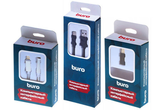 Кабельная продукция BURO в новой стильной упаковке