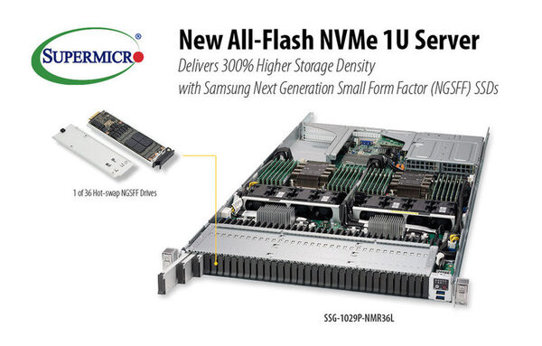 Supermicro    All-Flash 1U Server,      300%    - (NGSFF)  Samsung