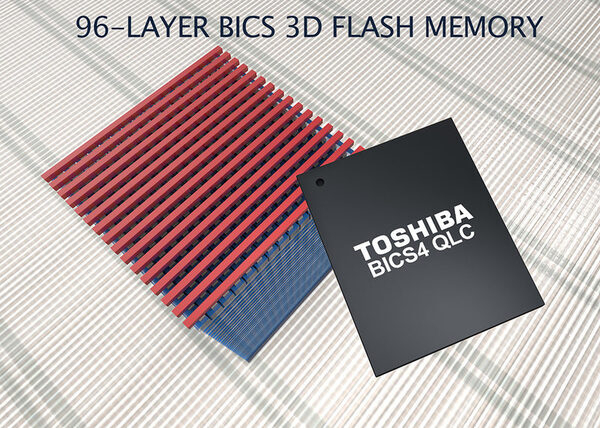 Toshiba Memory Europe представляет разработку 96-слойной флеш-памяти BiCS FLASH на основе технологии QLC