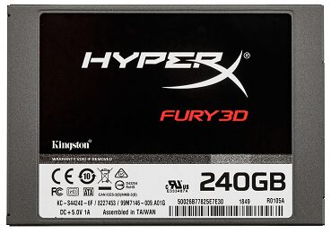 HyperX представляет доступный SSD-накопитель FURY 3D