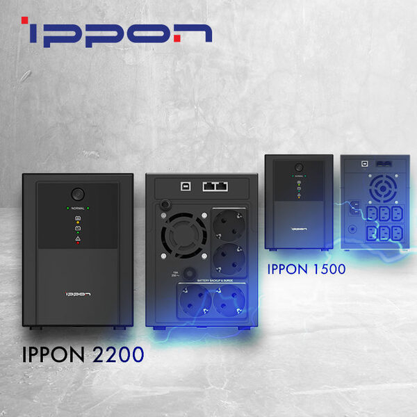 IPPON Back Basic 1500/2200      IEC  Euro-