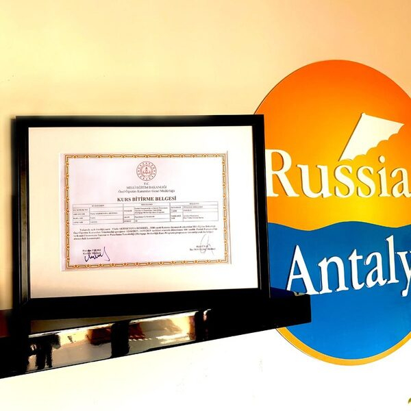 .   RUSSIAN ANTALYA  -  T.C.Milli Eğetim Bakanlığı      EMLAKÇILIK KURSU