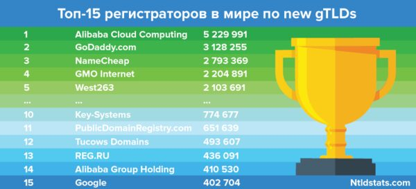 REG.RU    new gTLDs   