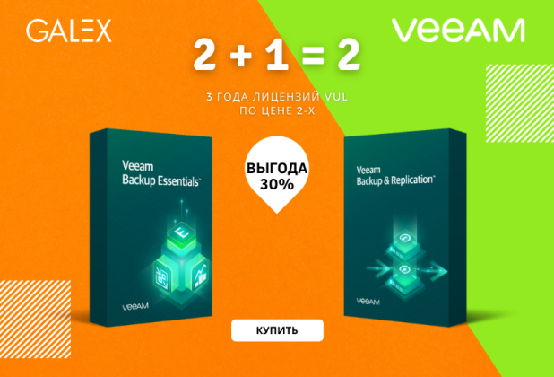  VUL Veeam: 2+1=2