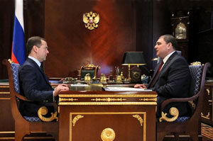 Губернатор Орловской области Вадим Потомский встретился с Председателем Правительства РФ Дмитрием Медведевым Губернатор Орловской области Вадим Потомский встретился с Председателем Правительства РФ Дмитрием Медведевым