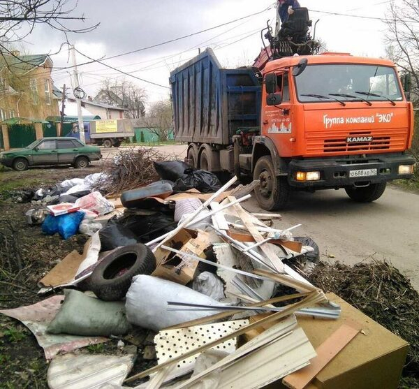 Частный сектор в Королёве избавили от мусора Частный сектор в Королёве избавили от мусора