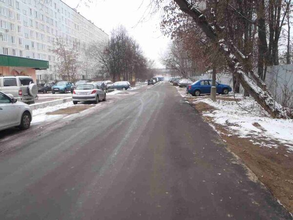 Разбитая дорога в Долгопрудном восстановлена Разбитая дорога в Долгопрудном восстановлена