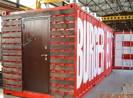 Торговый киоск для фаст фуда в утепленном контейнере (Фуд-контейнер, торговый павильон) Торговый киоск для фаст фуда в утепленном контейнере (Фуд-контейнер, торговый павильон)