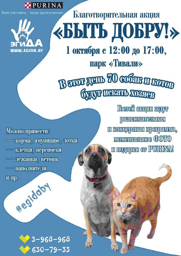 В Минске пройдет благотворительная акция «Быть добру!» В Минске пройдет благотворительная акция «Быть добру!»