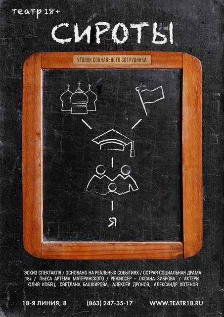 Театр 18+ представит эскиз нового спектакля «Сироты» Театр 18+ представит эскиз нового спектакля «Сироты»
