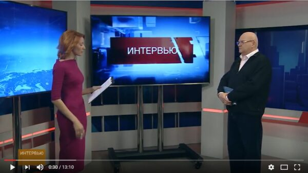 Писатель А.Лапин дал интервью телеканалу Писатель А.Лапин дал интервью телеканалу