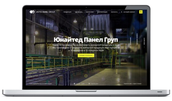 Проект «Юнайтед Панел Груп» — необычный сайт производителя фанеры Проект «Юнайтед Панел Груп» — необычный сайт производителя фанеры