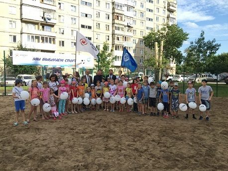 Открыта новая спортивная площадка в Уфе Открыта новая спортивная площадка в Уфе