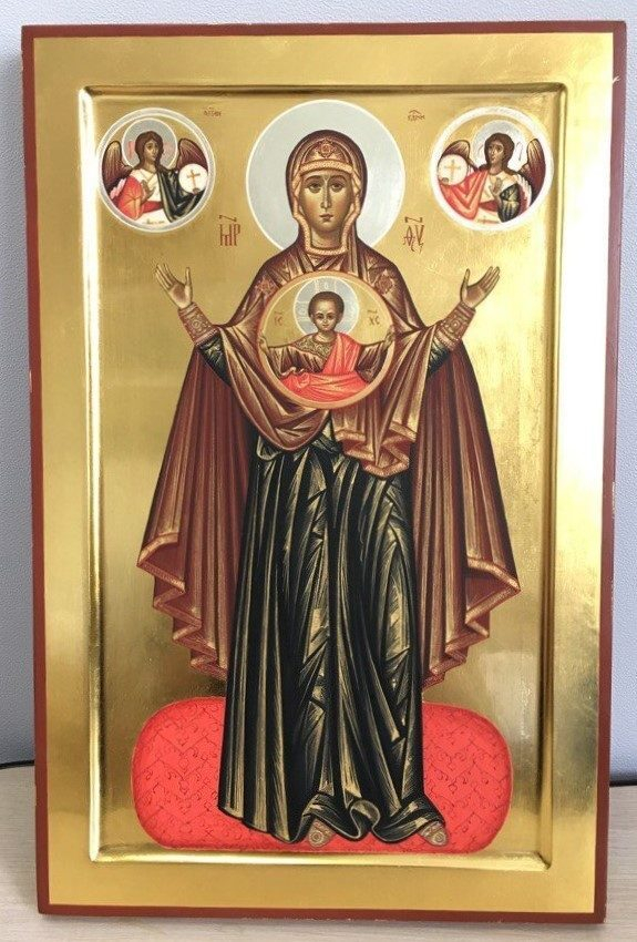 Икона Богоматери «Великая Панагия» (список с Ярославской Оранты) Икона Богоматери «Великая Панагия» (список с Ярославской Оранты)