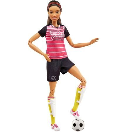 Кукла-спортсменка Barbie® безграничные движения «футболистка» Кукла-спортсменка Barbie® безграничные движения «футболистка»