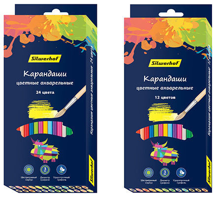 Радуга в руке – новая коллекция цветных акварельных карандашей Silwerhof Радуга в руке – новая коллекция цветных акварельных карандашей Silwerhof