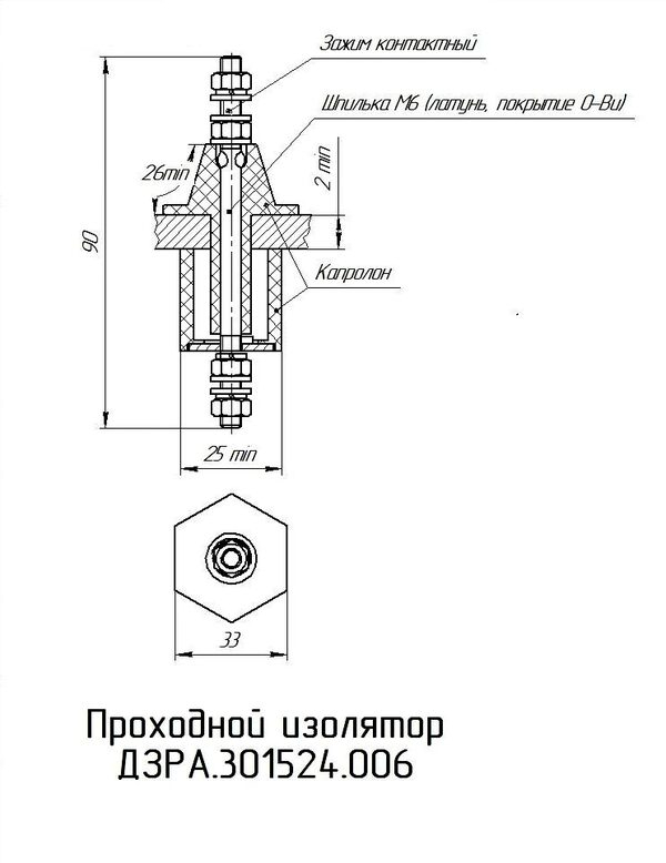 Изолятор взрывозащищенный производства ООО «ДЗРА» Изолятор взрывозащищенный производства ООО «ДЗРА»