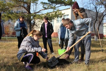 Курганская команда «Молодежки ОНФ» посадила деревья в рамках акции «Герои среди нас» Курганская команда «Молодежки ОНФ» посадила деревья в рамках акции «Герои среди нас»