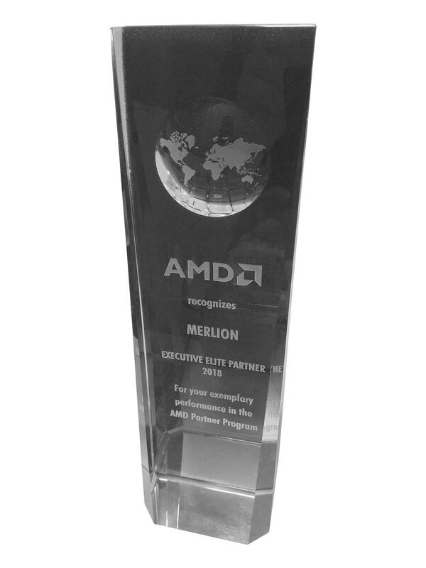 Корпорация AMD наградила MERLION Корпорация AMD наградила MERLION