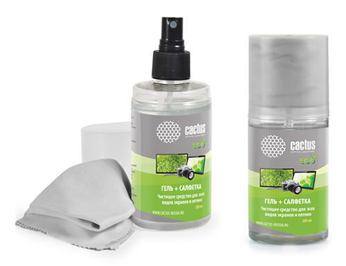 Новинка: чистящее средство для всех видов экранов и оптики от Cactus Новинка: чистящее средство для всех видов экранов и оптики от Cactus