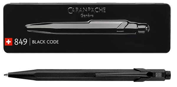 Caran d’Ache 849 Black Code: модная ручка с полностью черным внешним видом Caran d’Ache 849 Black Code: модная ручка с полностью черным внешним видом