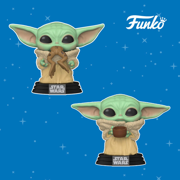 Бэби Йода с лягушкой и чашкой от Funko Бэби Йода с лягушкой и чашкой от Funko