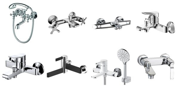 Разнообразие смесителей для ванны. Бренд ARGO Разнообразие смесителей для ванны. Бренд ARGO