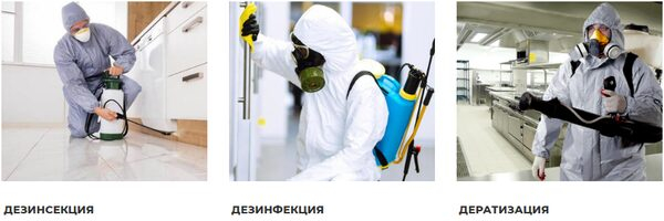 Услуги по санитарной обработке различного типа Услуги по санитарной обработке различного типа