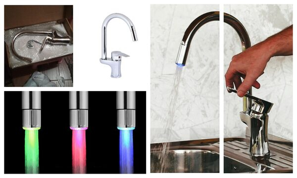 Смеситель для кухни ARGO с Led подсветкой Form Смеситель для кухни ARGO с Led подсветкой Form