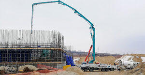 На площадке Курской АЭС-2 досрочно завершено бетонирование фундаментной плиты блочной насосной станции энергоблока №2 На площадке Курской АЭС-2 досрочно завершено бетонирование фундаментной плиты блочной насосной станции энергоблока №2